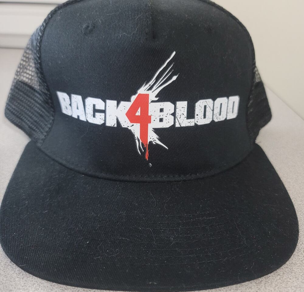 Back 4 Blood Black Red White Truckers Hat New Without Tags Snap Back